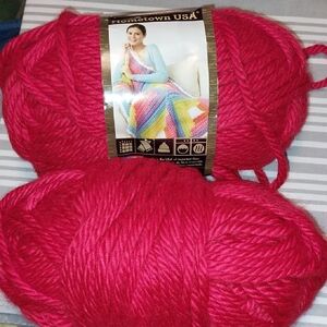 Hometown USA Red Yarn